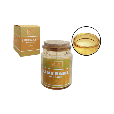 Vela Artesanal 1 Mecha Decoré de Parafina 20hr 120gr - Indigo72.com