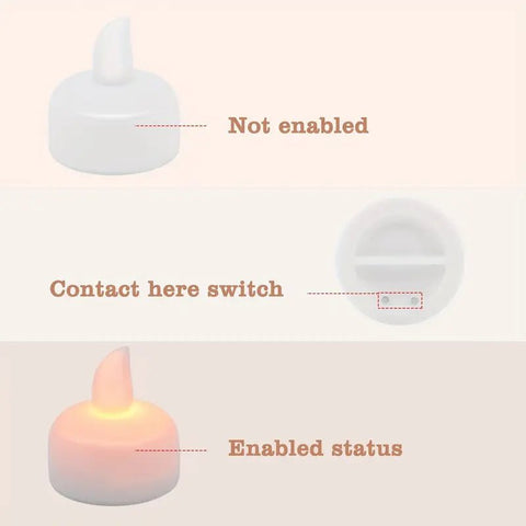 Vela Led TeaLight Flotante 3,8cm x 4,06cm Flotante (8 velas) - Indigo72.com