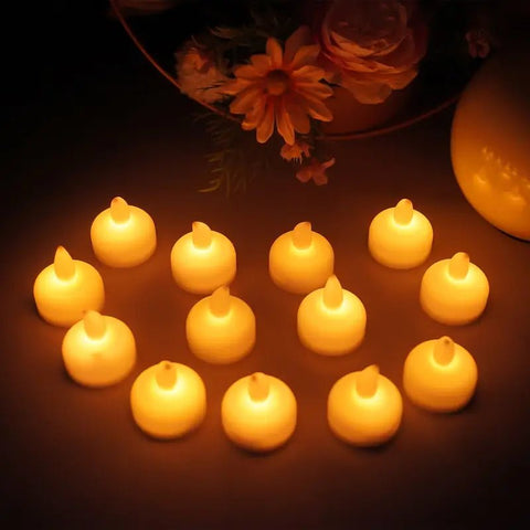 Vela Led TeaLight Flotante 3,8cm x 4,06cm Flotante (8 velas) - Indigo72.com