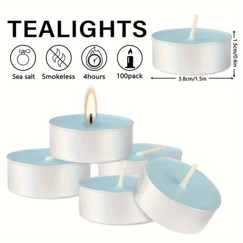 Velas Aromáticas Tea Light de Colores 4hr 3.5cm (24 Uni) - Indigo72.com