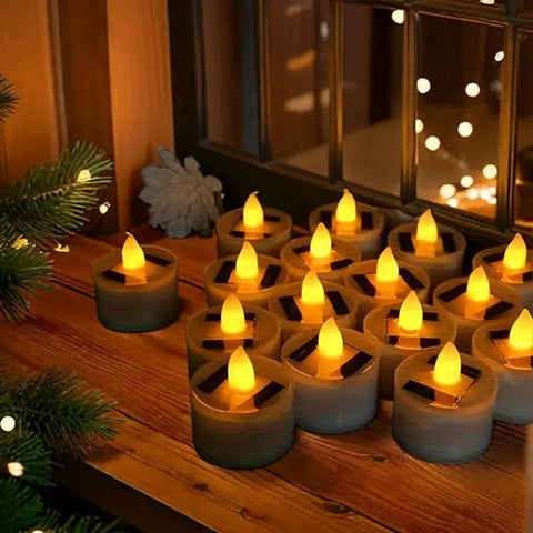 Velas Led Recargables Panel Solar Luz Cálida 2und Indigo72 - Indigo72.com