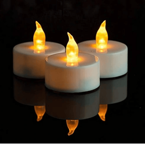 Velas Tea Light LED Luz cálida Batería incluida 100 Hrs (Unidad) - Índigo72.com